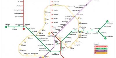 Singapur estación mrt mapa