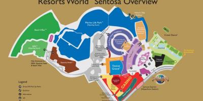 Resorts Mundo Sentosa mapa