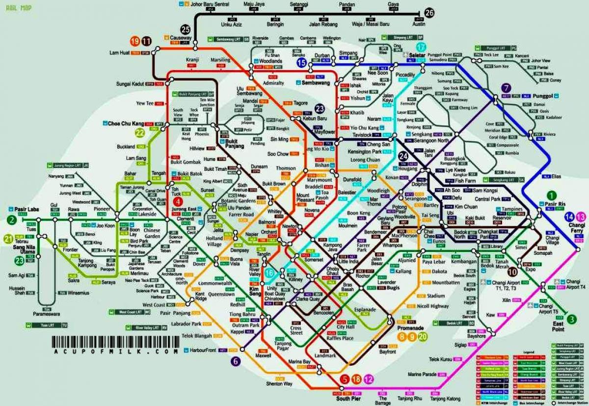 futuro mrt mapa Singapur