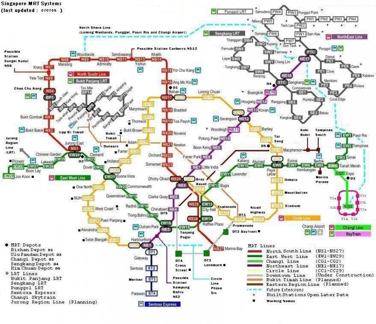 mrt 7 estacións mapa