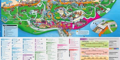 Sentosa mapa atraccións