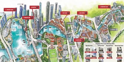 Mapa de Singapur Cruceiro de Río