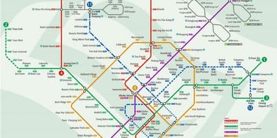 Mapa metro de Singapur