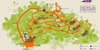 Singapur botanic gardens mapa