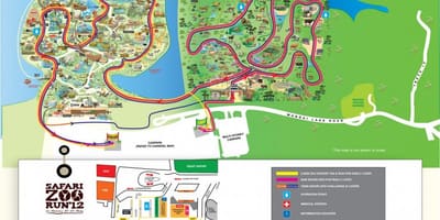 Mapa do zoolóxico de Singapur